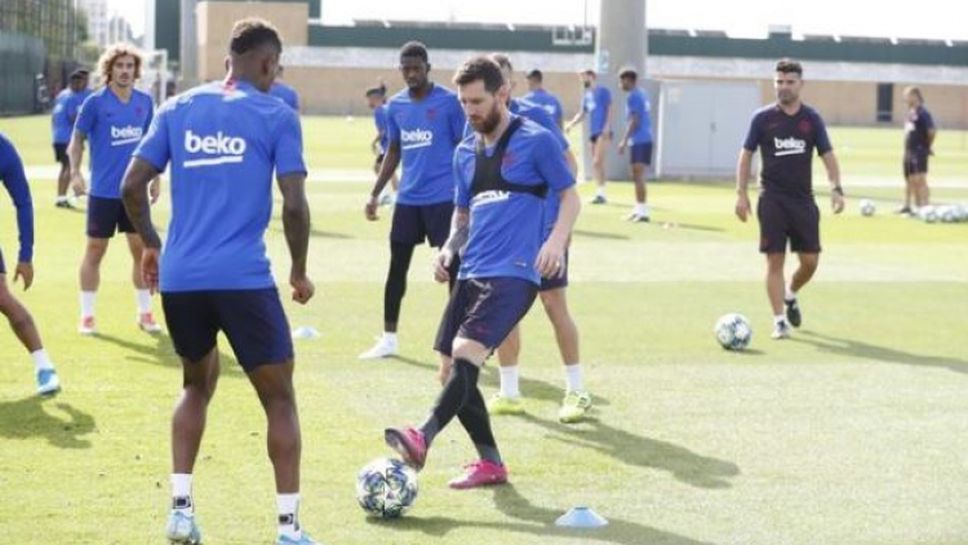 Меси и Фати тренират с Барселона