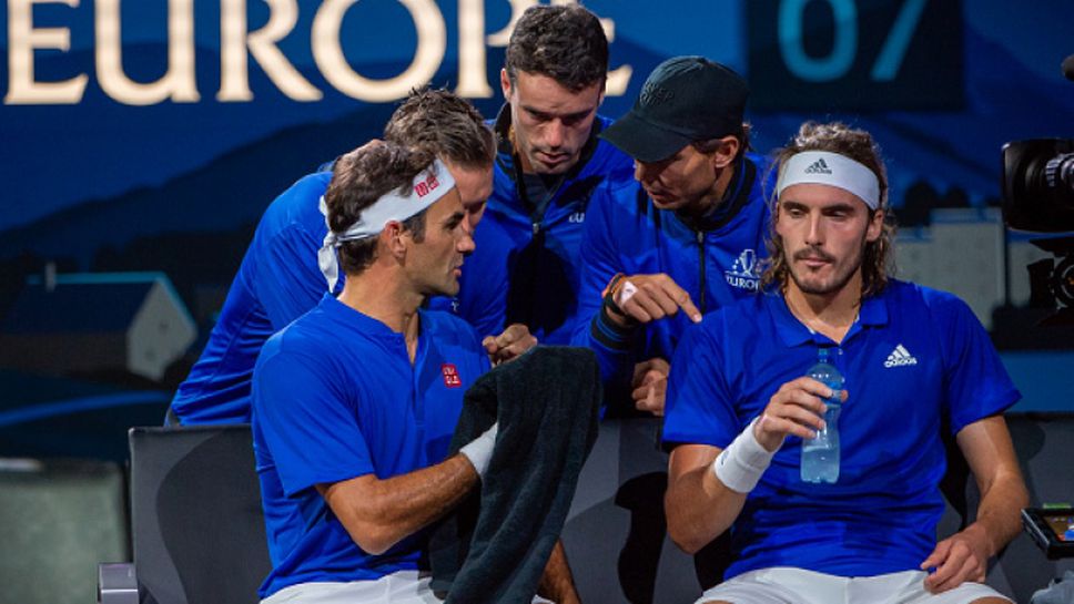 Федерер и Надал надъхват Зверев на финала на "Лейвър къп"
