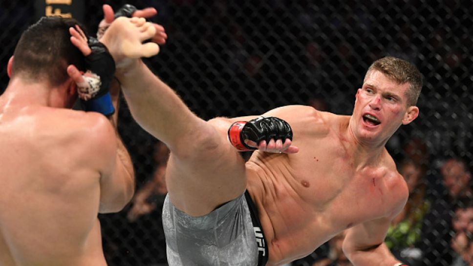 Стивън Томпсън изнесе страйкинг лекция на бразилец на UFC 244