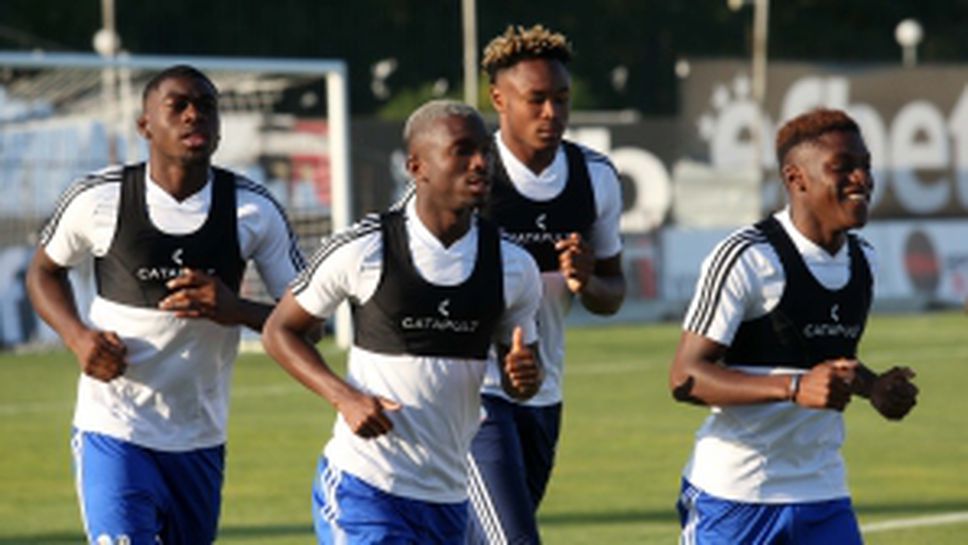 Тренировка на Страсбург преди двубоя с Локомотив (Пд)