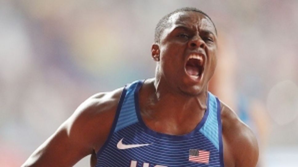 Крисчън Коулман е новият крал на 100 метра, Гатлин със сребро на Световното