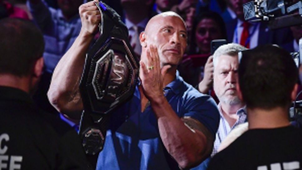 Скалата и Доналъд Тръмп на UFC 244