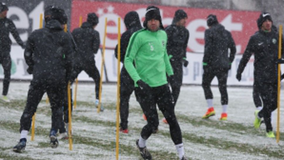 Тренировка на Лудогорец