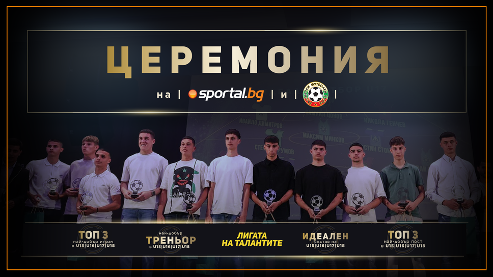 Sportal.bg и БФС награждават най-големите футболни таланти