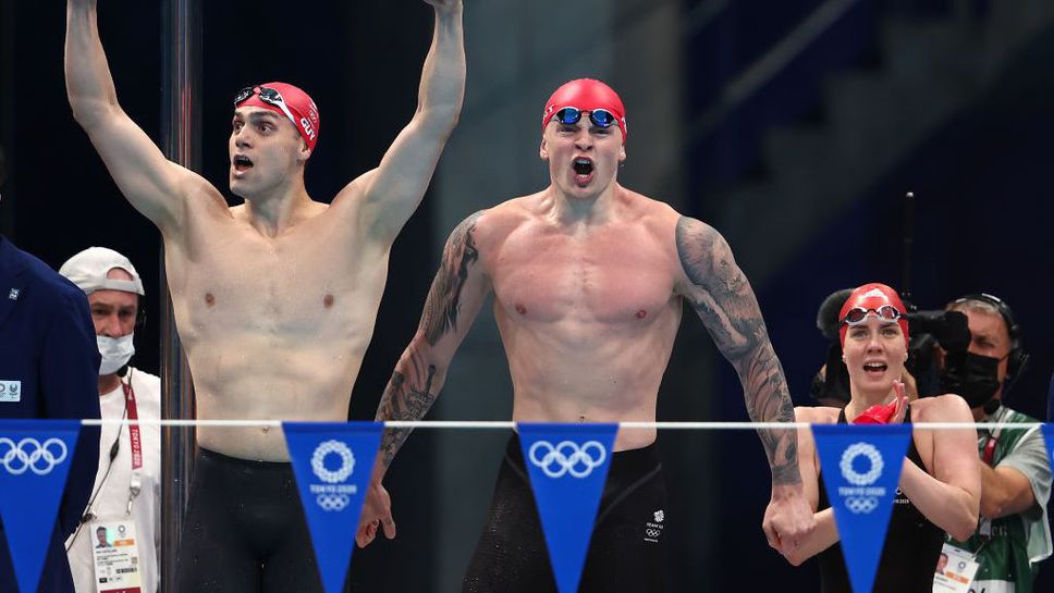 Великобритания спечели със световен рекорд първата олимпийска титла в смесената щафета на 4 по 100 м