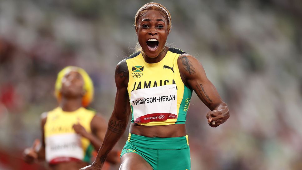 Нов олимпийски рекорд и злато за Илейн Томпсън в женските 100м