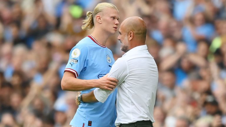 Мениджърът на Манчестър Сити Джосеп Гуардиола засипа с похвали нападателя