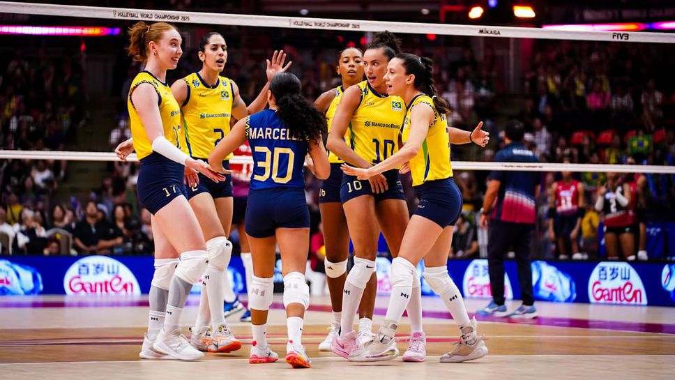 Олимпийският и световен вицешампион Бразилия продължава напред към 1 4 финалите на