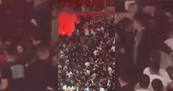 Haos na severu: Tuča među navijačima, crveno-beli pokušavaju da izađu sa tribina