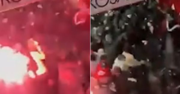 Nije se videlo u prenosu: Žestoka tuča Zvezdinih navijača i žandarmerije unutar Arene /VIDEO/
