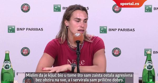 Sabalenka nakon pobede: Uvek je bitka igrati sa Osakom