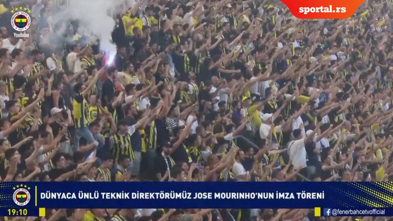 Ovacije za Murinja na stadionu Fenerbahčea