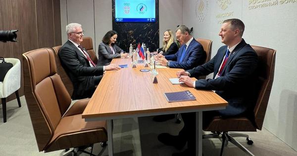 Dejan Tomašević se sastao sa ministrom sporta Rusije u Sankt Peterburgu /FOTO/