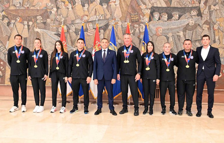 Osvajači medalja sa Svetskih igara kod ministra - ponose se sa deset zlata!