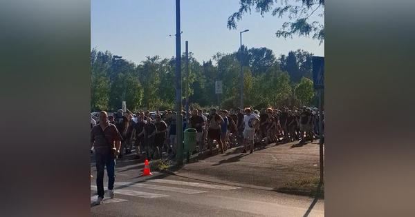 Delije okupirale Mađarsku: Evo kakva je atmosfera pola sata pred meč Zvezde i Hapoela