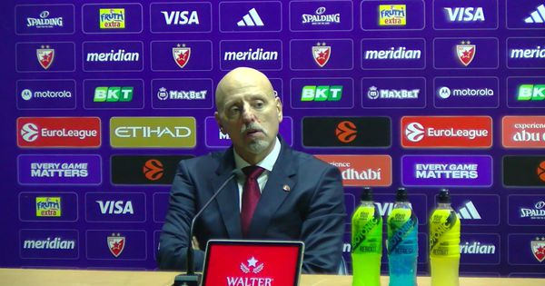 Saša Obradović se obraća posle velike pobede protiv Fenerbahčea: Konferenciju trenera Zvezde pratite na Sportalu /VIDEO/