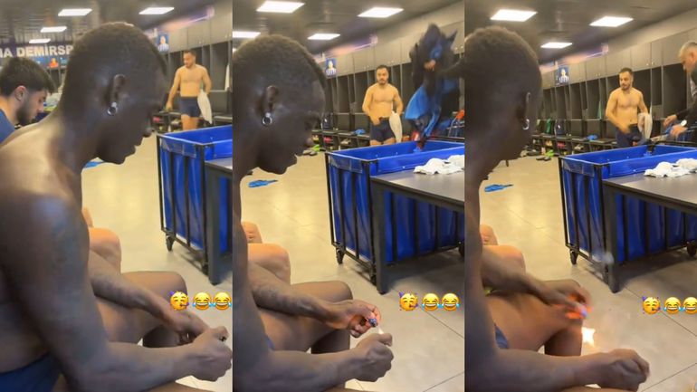 Debeli Baloteli je sad baš preterao: Petardama na saigrače i to u svlačionici /VIDEO/