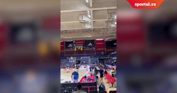 Jokić i ekipa izašli na zagrevanje pred BIH: Evo kakva atmosfera je vladala u Pioniru!