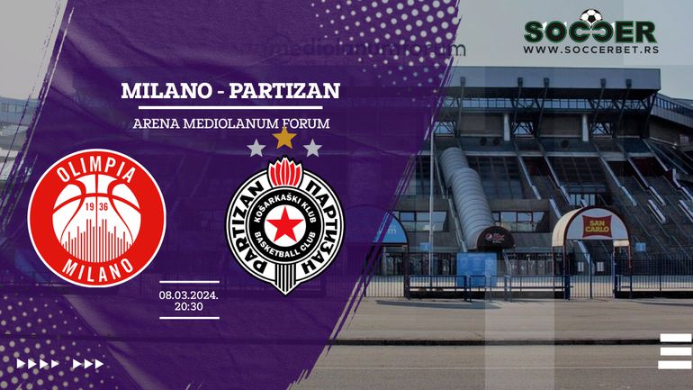 Kvota dana: Milano - Partizan