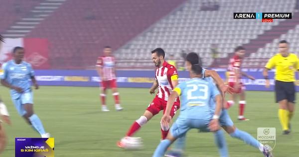 Ivanić i Katai, kakav tandem! Zvezda vodi 1:0 protiv Novog Pazara!