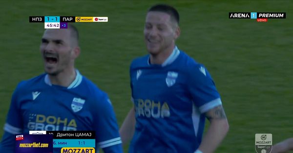 Šok za Partizan: Novi Pazar sjajnim golom Camaja izjednačio na kraju prvog poluvremena!