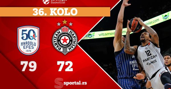 Efes prekinuo sjajni niz Partizana: Crno-beli prokockali +10 i pali u produžetku!