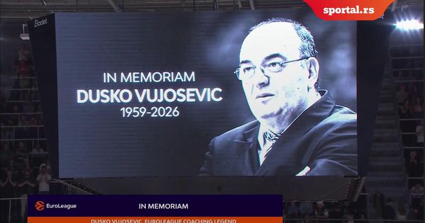 Održan minut ćutanja za Duleta Vujoševića pred meč Asvel - Zvezda