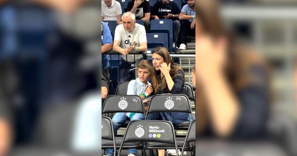 Žena i sin Edina Avdića večeras bodre Partizan!
