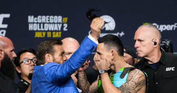 Stari Mekgregor se vratio! Holoveju razbio naočare, obezbeđenje ih razdvajalo pred spektakl na UFC 329 /VIDEO/ /URAĐENO/
