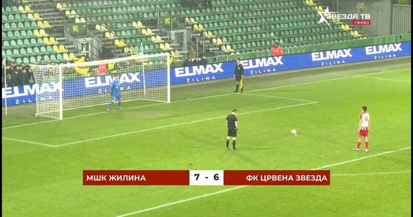 Ivković s bele tačke poslao loptu nebu pod oblake i ostavio Zvezdu bez šesnaestine finala Lige šampiona