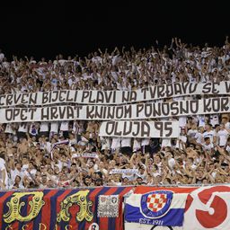 Biće posla za UEFA: Torcida slavila Oluju, palila baklje i obeležja Partizana /VIDEO/