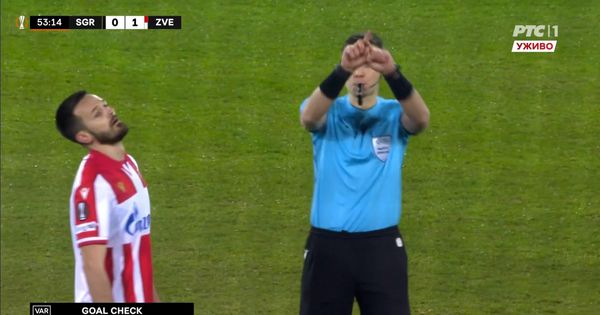 Šteta: Poništen gol Crvenoj zvezdi
