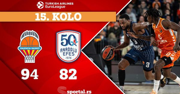 Novi poraz Efesa u Evroligi, Valensija slavila kod kuće