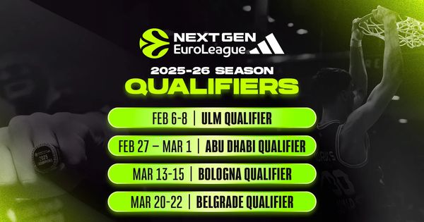 Adidas NextGen Evroliga se vraća u sezoni 2025-26, u centru pažnje najveći talenti Evrope