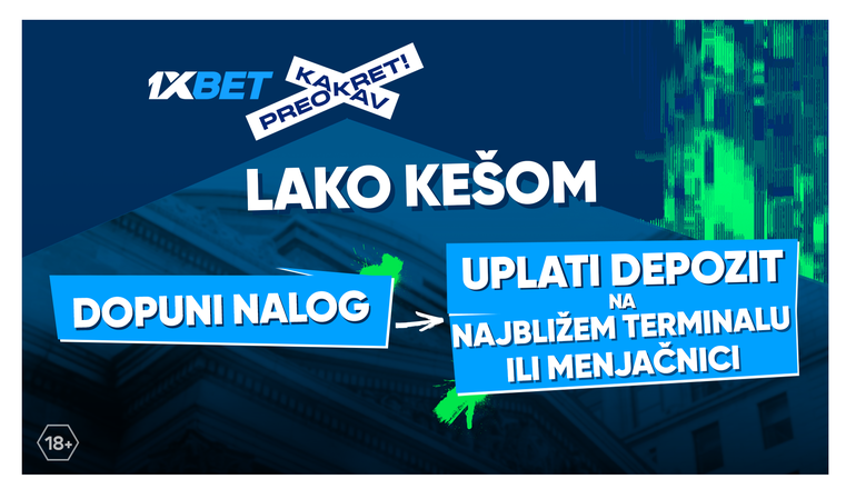 LAKO KEŠOM Evo kako da dopunite 1xBet nalog na najbližoj trafici ili menjačnici