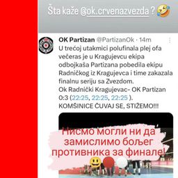 "Komšinice, čuvaj se, stižemo!" Krenule prozivke Partizana i Zvezde kakve se ne pamte pred derbi