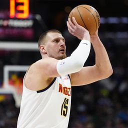 Nikola Jokić na utakmici NBA lige Denver Nagets - Vašington Vizards