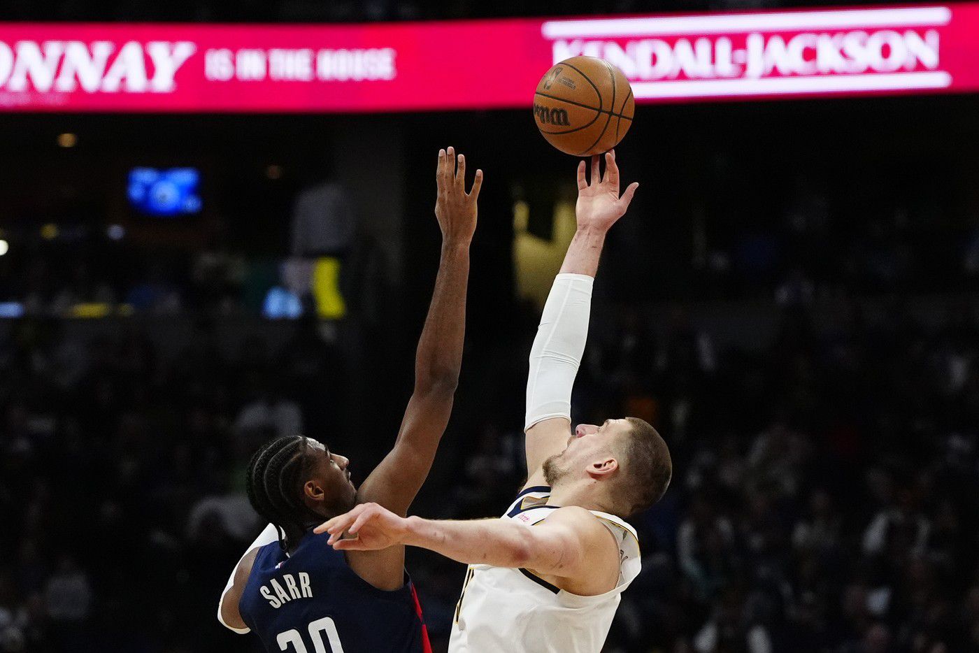 Nikola Jokić na utakmici NBA lige Denver Nagets - Vašington Vizards