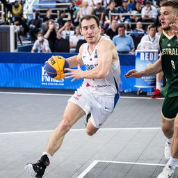 Stefan Milivojević na meču FIBA Kupa šampiona Srbija 3x3 - Australija 3x3