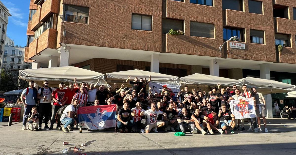 Navijači Crvene zvezde napravili spektakl u Madridu pred Real | Sportal.rs