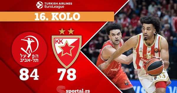 Treći poraz u nizu u Evroligi za crveno-bele: Zvezda pala posle nestvarne drame u Izraelu!