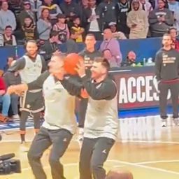 Jokić i Dončić se ne odvajaju: Balkanci započeli šou pre meča /VIDEO