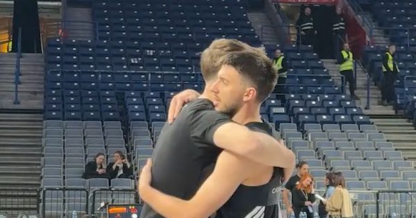 Sjajna scena u Areni: Igrač Partizana i Dubaija u zagrljaju pred meč