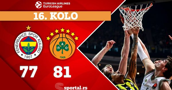 Panatinaikos režirao preokret usred Istanbula i srušo Fenerbahhče