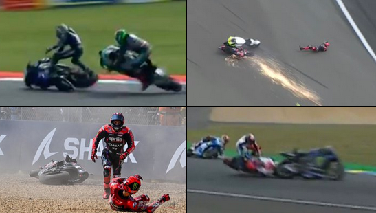 Strašan sudar na Moto GP trci, Becekija izneli na nosilima /VIDEO/