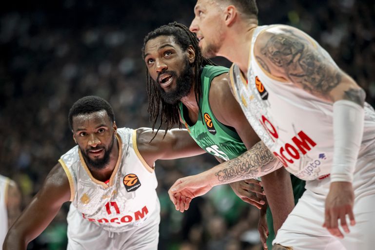 Detalj sa meča KK Panatinaikos – KK Monako, plej-in EvroligeFoto: Evroliga/Panagiotis Moschandreou