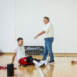 Pripreme KK Crvena zvezda u Staroj Pazovi: Nebojša Čović obišao ekipu (foto: KK Crvena zvezda)