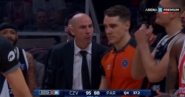 Penjaroja kao nekada Željko Obradović: Trener Partizana skočio, besneo na sudiju, pa zaradio tehničku!