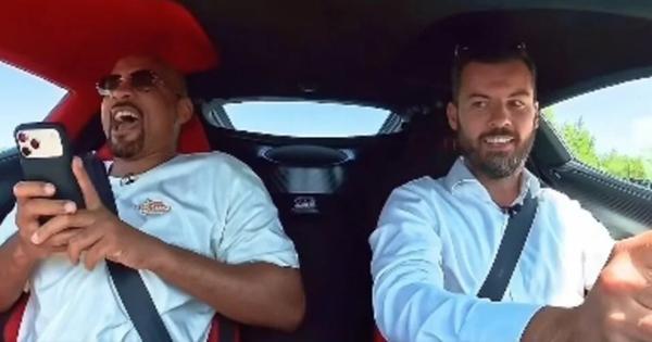 Vrisak o kom priča planeta! Holivudski glumac Vil Smit seo u auto od 2.000 konja, a kad je Rimac nagazio gas - nastala je čista panika! /VIDEO/