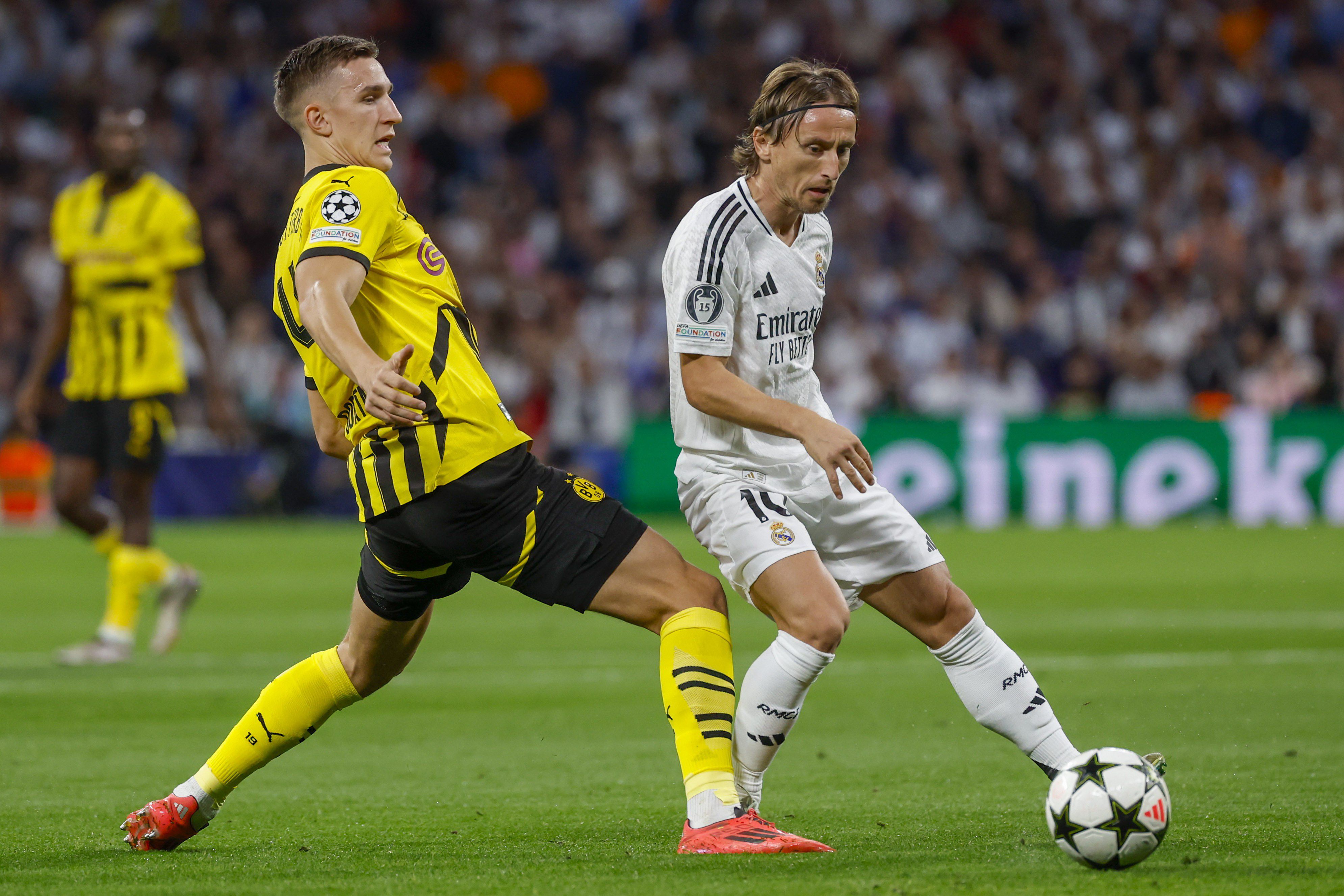 Luka Modrić, detalj sa meča FK Real Madrid – FK Borusija Dortmund, Liga šampiona